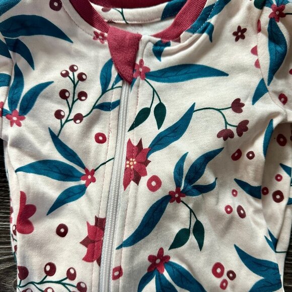 NWTS Zippy Jamz Organic Cotton Princettia Zipper Front Sleeper, 0-3 months - Picture 3 of 5